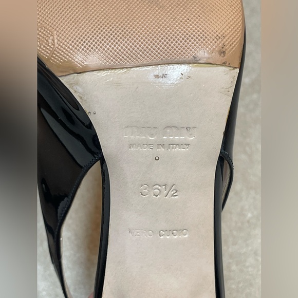 Miu Miu patent leather slingback heels - Picture 7 of 10